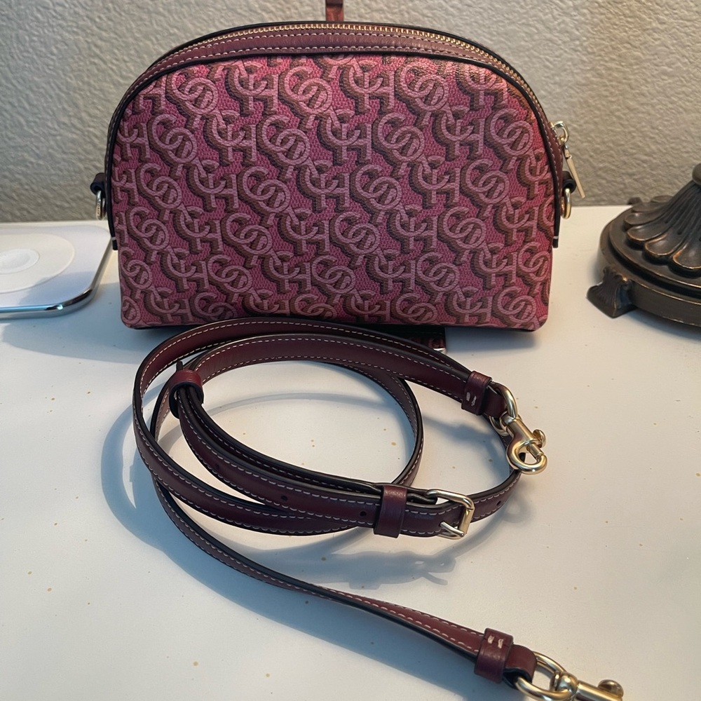 Coach Madi Pink Monogram Crossbody Bag